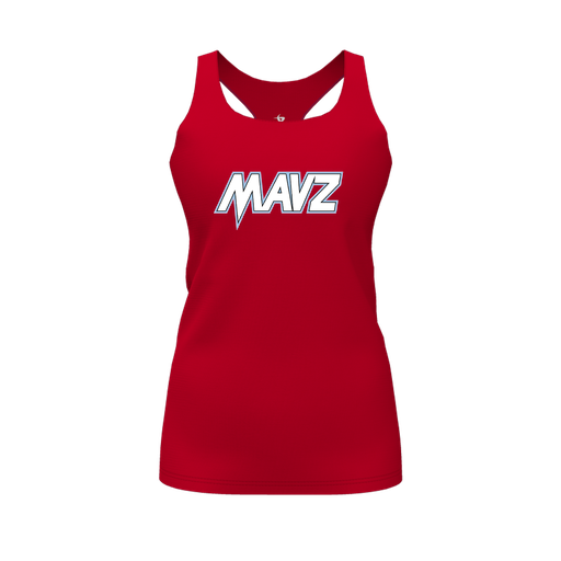 [FT0TRBRD-FYS-LOGO2] Decker Racerback Tank Top (Female Youth S, Red, Logo 2)