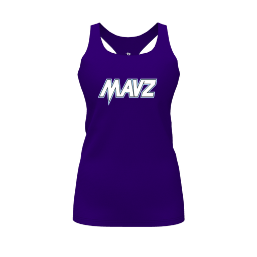 [FT0TRBPP-FYS-LOGO2] Decker Racerback Tank Top (Female Youth S, Purple, Logo 2)