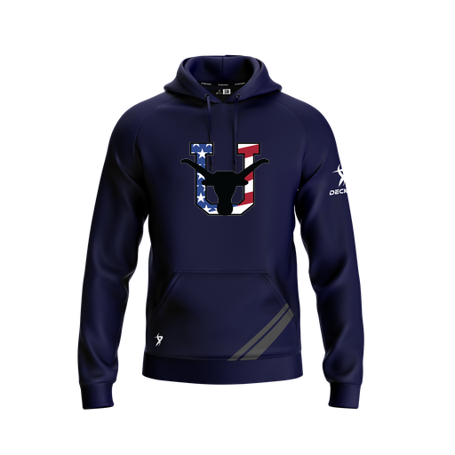 [FOLHSMNV-YXS-LOGO1] Decker Summit Hoodie (Youth XS, Navy, Logo 1)