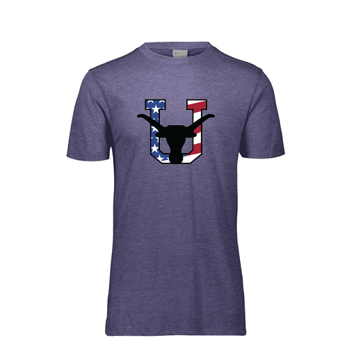 [FTSCUBRY-AS-LOGO1] Decker Men's Tri-Blend T-Shirt - Short Sleeve (Adult S, Royal, Logo 1)