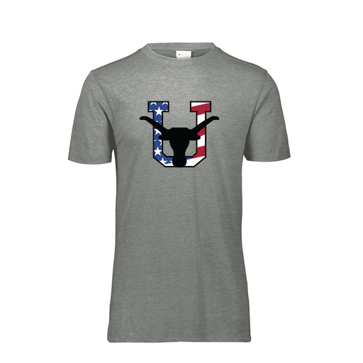 [FTSCUBGY-YS-LOGO1] Decker Youth Tri-Blend T-Shirt - Short Sleeve (Youth S, Gray, Logo 1)