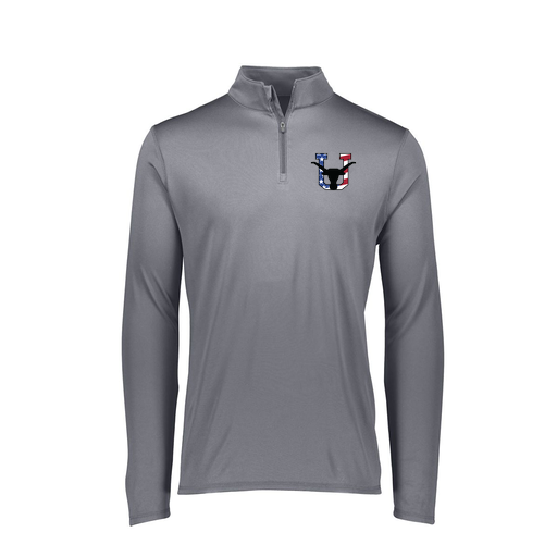 [FTLQFLGY-FAXS-LOGO1] Decker Women's Flex-Lite 1/4 Zip Shirt (Female Adult XS, Gray, Logo 1)