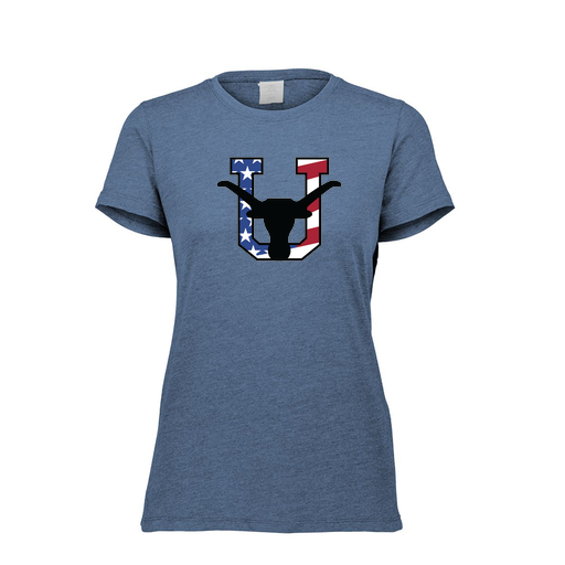 [FTSCUBNV-FAXS-LOGO1] Decker Women's Tri-Blend T-Shirt - Short Sleeve (Female Adult XS, Navy, Logo 1)