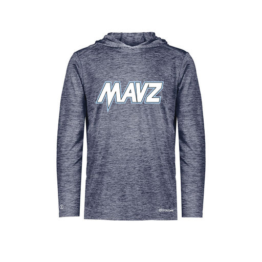 [FOLHCGNV-AS-LOGO2] Decker Men's Charge Hoodie (Adult S, Navy, Logo 2)