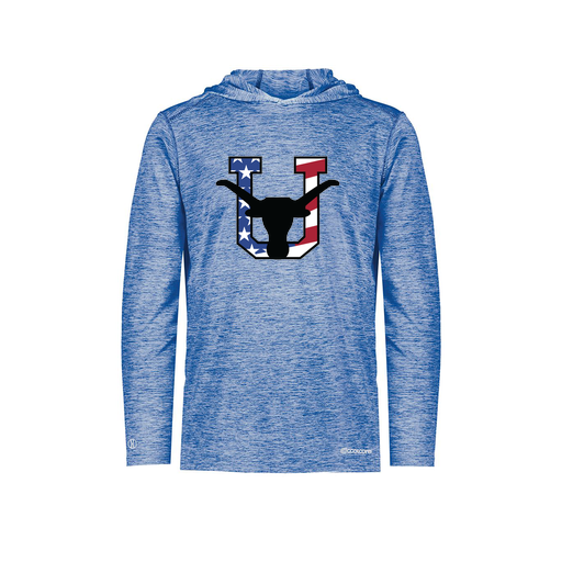 [FOLHCGRY-AS-LOGO1] Decker Men's Charge Hoodie (Adult S, Royal, Logo 1)