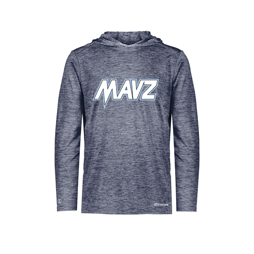 [FOLHCGNV-YS-LOGO2] Decker Youth Charge Hoodie (Youth S, Navy, Logo 2)