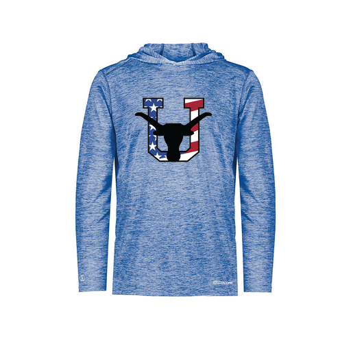 [FOLHCGRY-YS-LOGO1] Decker Youth Charge Hoodie (Youth S, Royal, Logo 1)