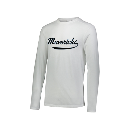 [FTLCUBWH-AXS-LOGO3] Decker Men's Tri-Blend T-Shirt - Long Sleeve (Adult XS, White, Logo 3)