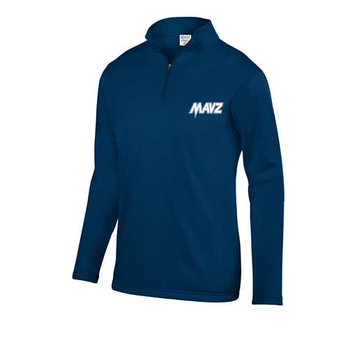 [FOLQFFNV-YS-LOGO2] Decker Youth FlexFleece 1/4 Zip (Youth S, Navy, Logo 2)